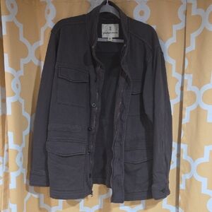 Men's Dark Gray Military Field Jacket